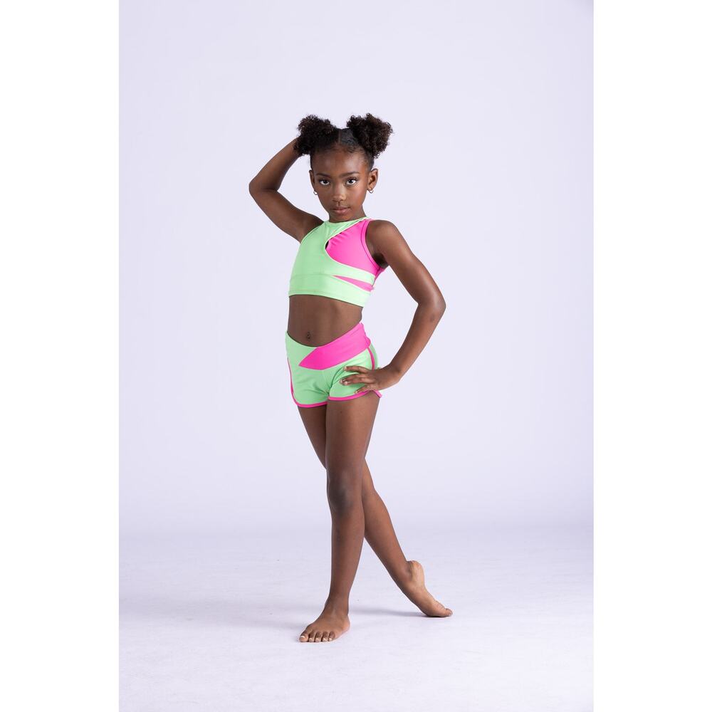 Dance Crop Top Danz N Motion 25300C Medium Child Convention Wear